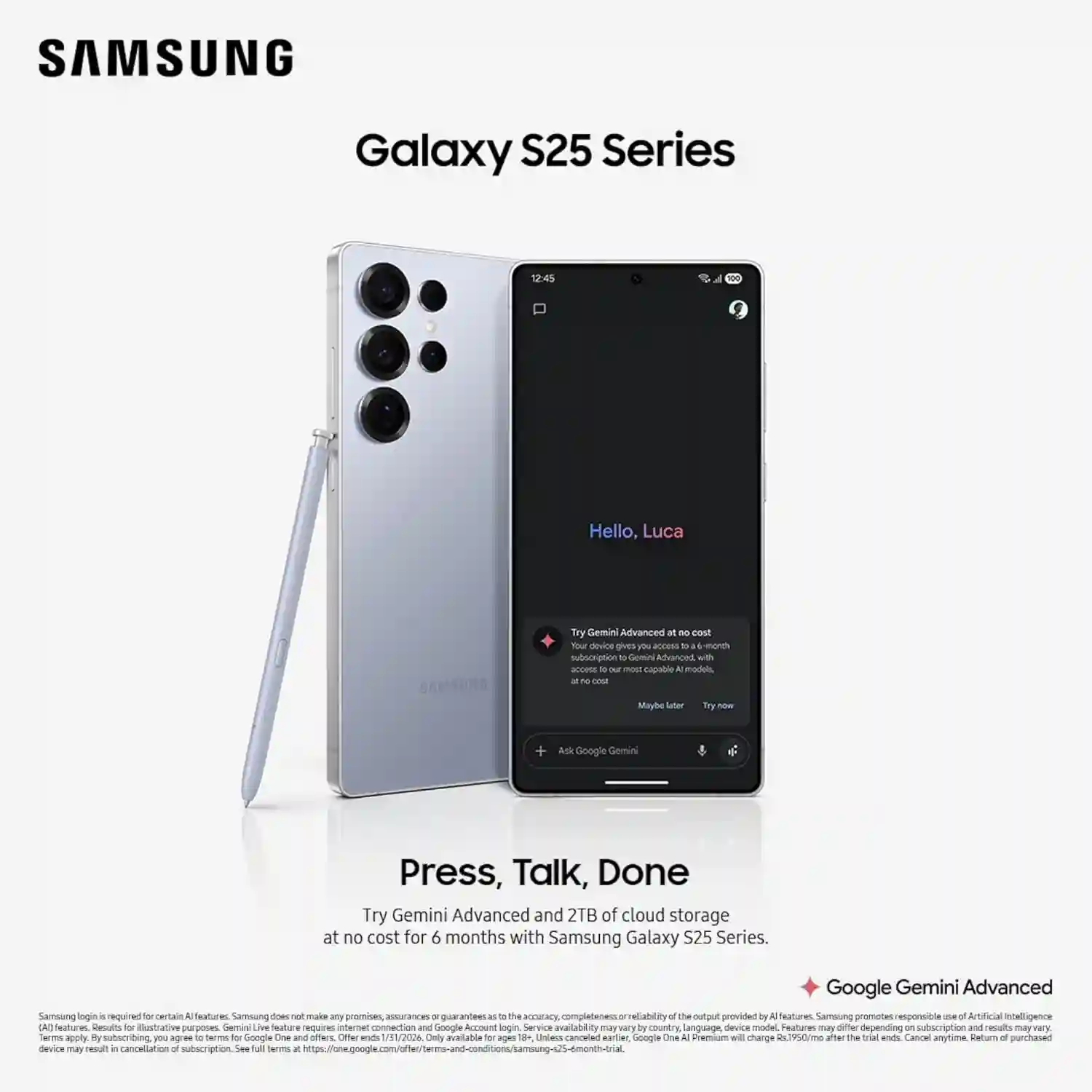 Samsung Galaxy S25 Ultra 5G AI Smartphone