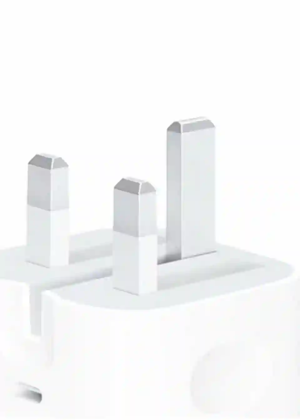 20W USB-C 3-Pin Power Adapter / Original iPhone Charger - White