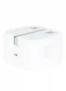 20W USB-C 3-Pin Power Adapter / Original iPhone Charger - White